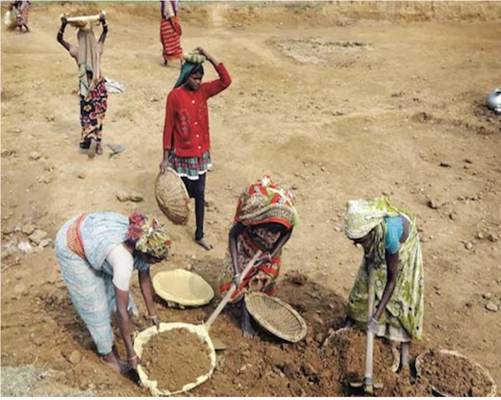 A group of people working collaboratively